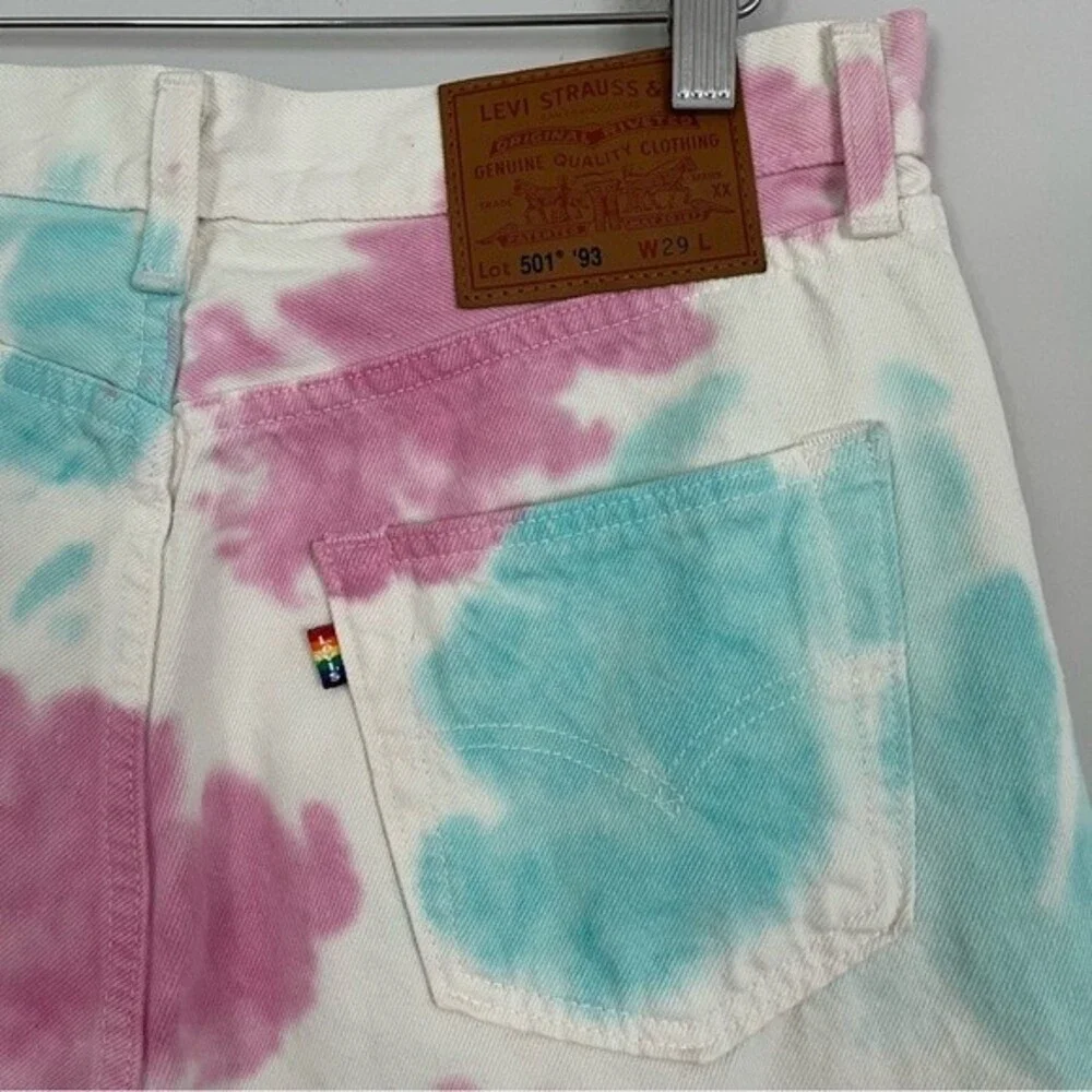 Levi's Pride 501 1993 cut-off tie-dye shorts, Size 29 W